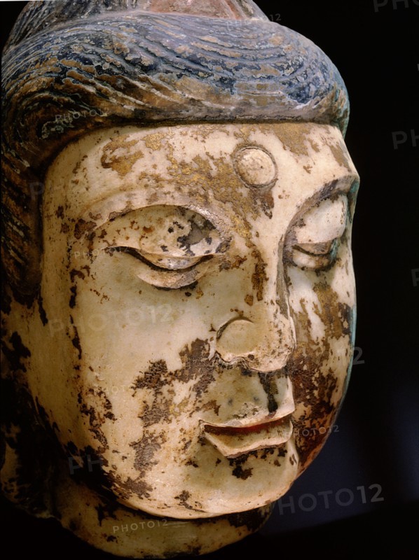 Unidentified polychrome head