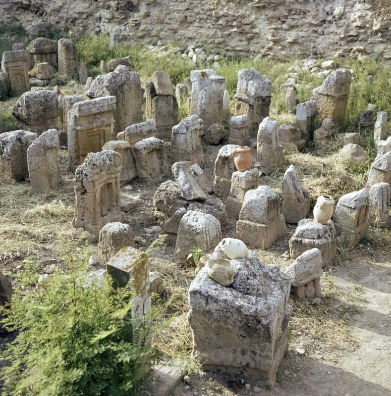 A Tophet (Phoenician graveyard) at Salammbo, the Phoenician port of Carthage