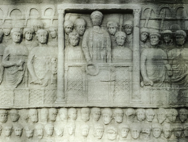 The reliefs on the base of the obelisk erected by Theodosius I show the emperor at the circus with his court, guards and other spectators