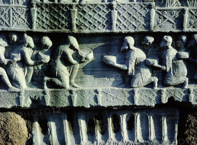 The reliefs on the base of the obelisk erected by Theodosius I show the emperor at the circus with his court, guards and other spectators
