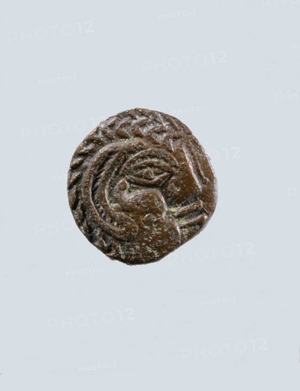 One of a group of silver coins in both Greek and local styles found at Ad Dour in Umm al Qawain Emirate, indicating a flourishing foreign trade