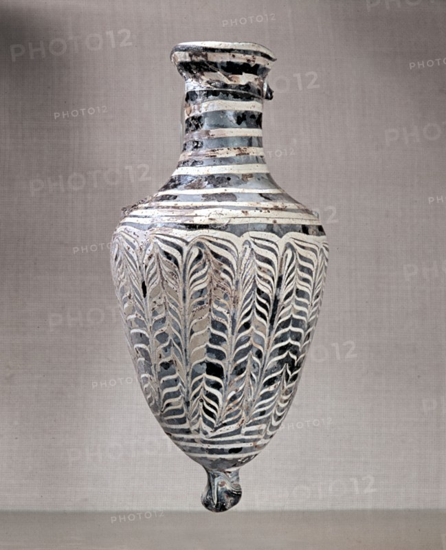 Vases like this are often found in Roman burials filled with perfume for the dead