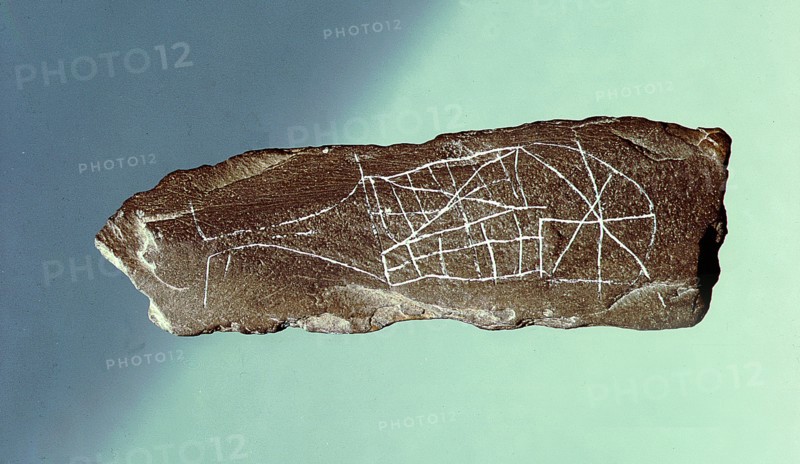 Engraved rock