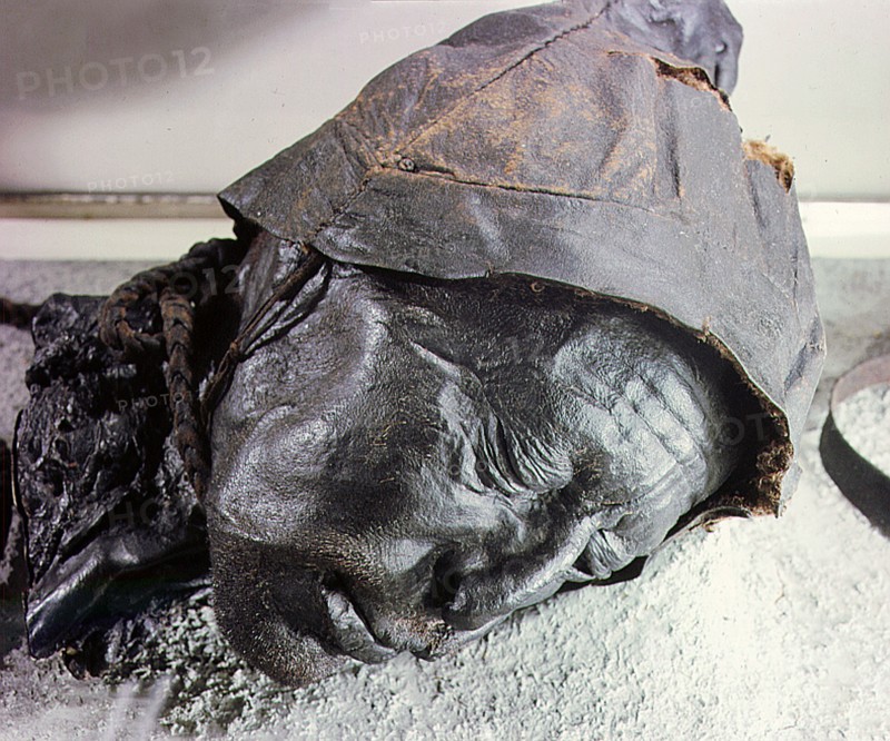 Tollund man, victim of human sacrifice by ritual strangulation