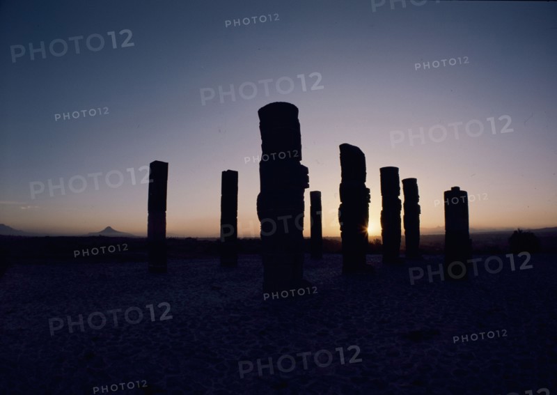 Stone warrior figures