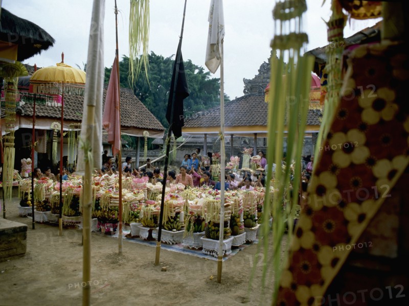 Pura Puseh at Desa Sempidi during the Galungan festival