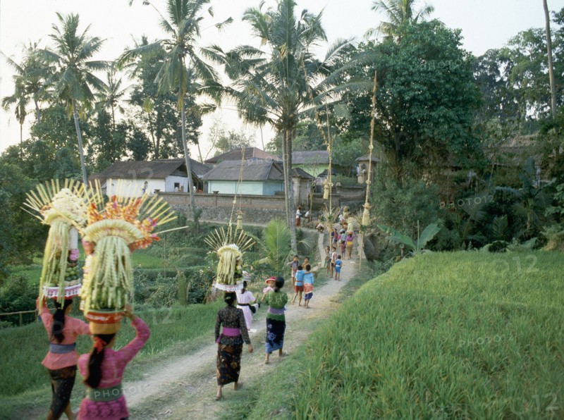 Pura Puseh at Desa Sempidi during the Galungan festival