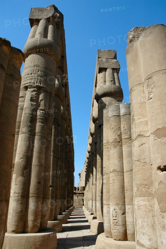 The Hypostyle Hall columns by the court of Amenhotep III