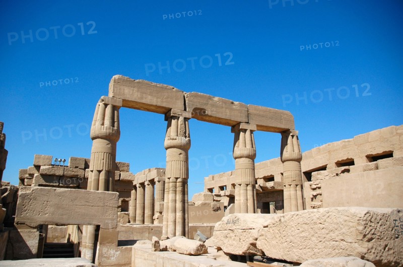 Papyrus-shaped columns