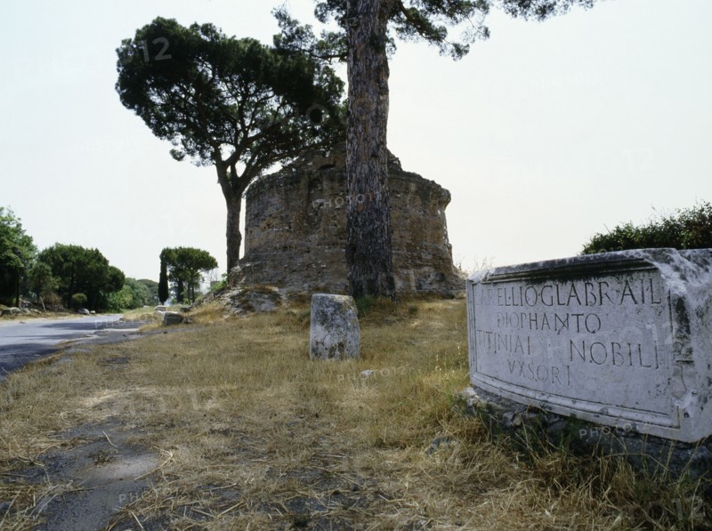 Tombs along the Via Appia, south of Rome