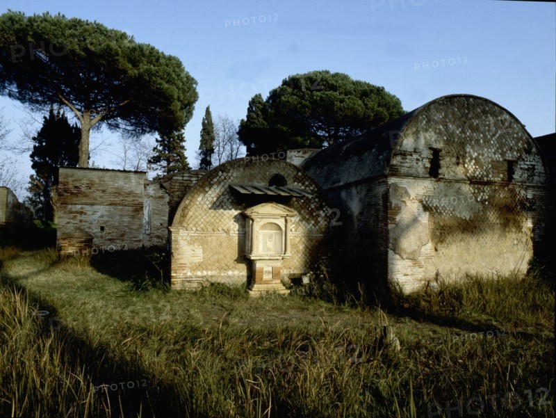 Tombs in the Isola Sacra cemetery near Ostia