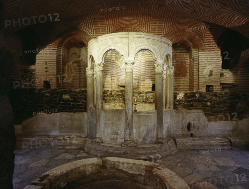 The catacombs of the church of Agios Demetrios at Thessaloniki, all that remains of an early Christian church begun in the 5th century on the site of a Roman baths