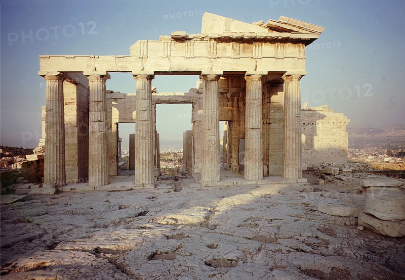The eastern facade (inner) of the Propylaia