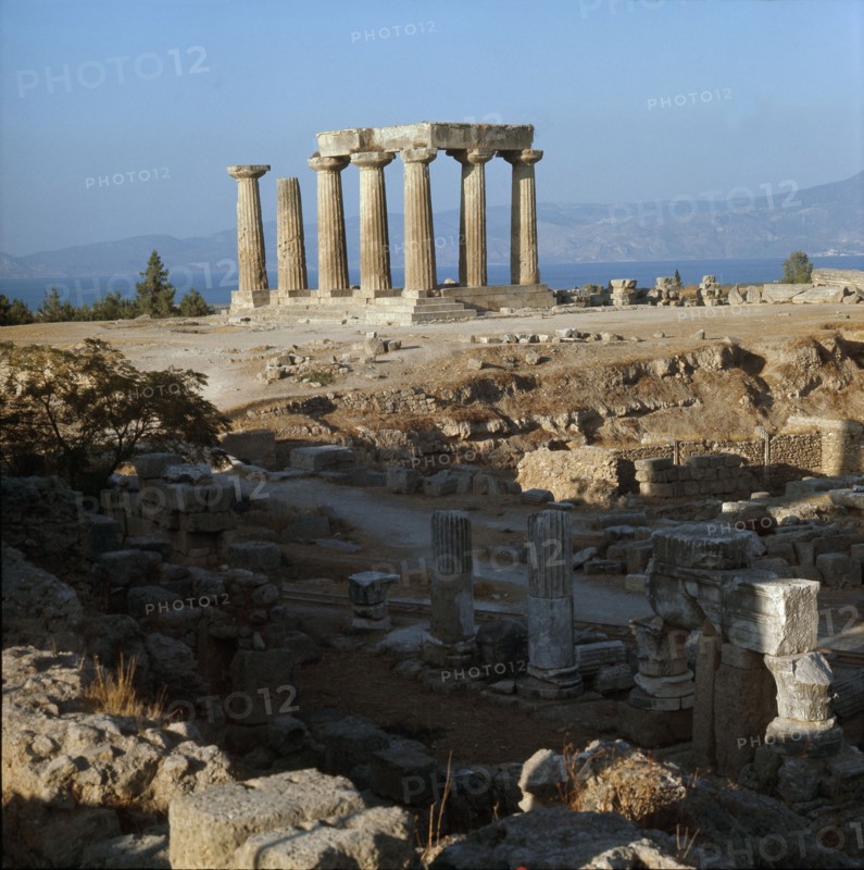 Temple at Cape Sounion dedicated to the sea god Poseidon