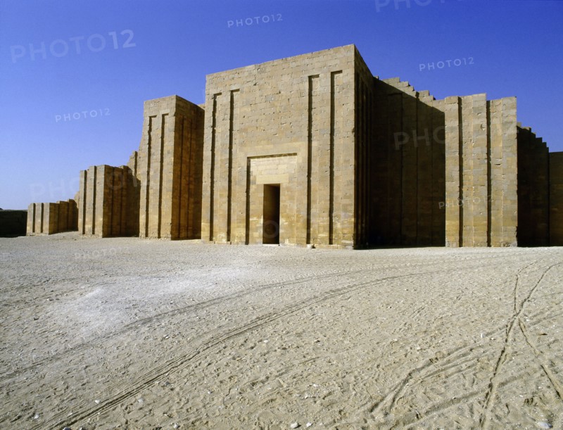 The gateway to the enclosure of the step pyramid of Zoser at Saqqara