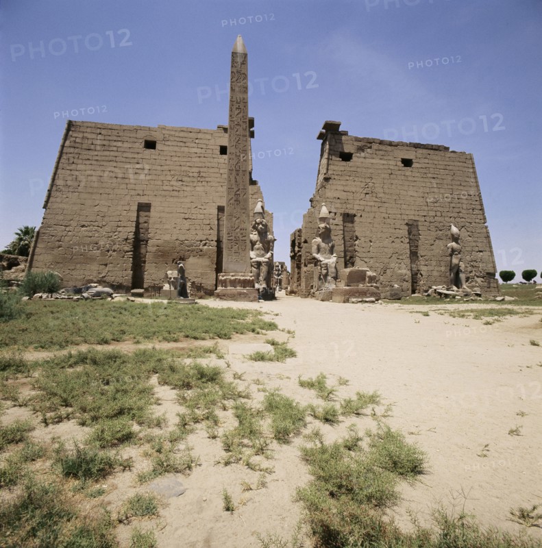 The pylon and colossi of Ramesses II at Luxor