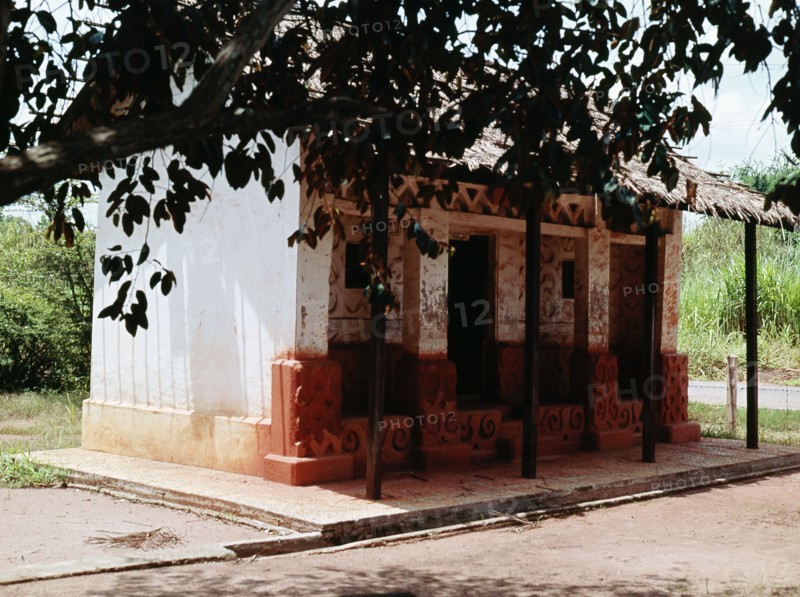 A shrine of an Ashanti spirit medium
