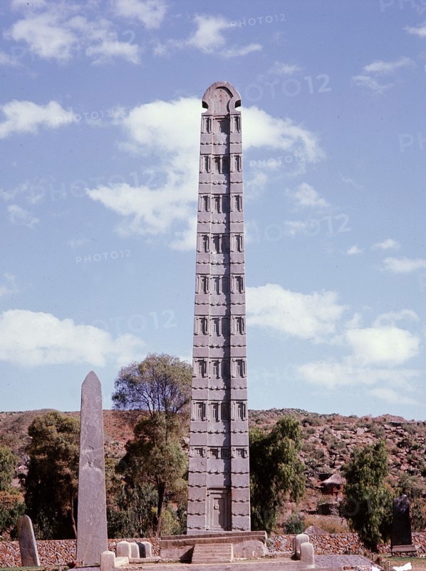 The tallest of the still erect stelae at Axum