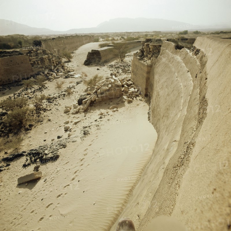 Ruins of the ancient dam at Ma'rib