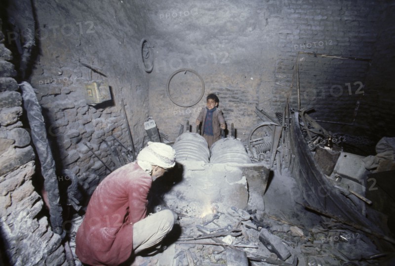 View of traders in an ancient market near San'a