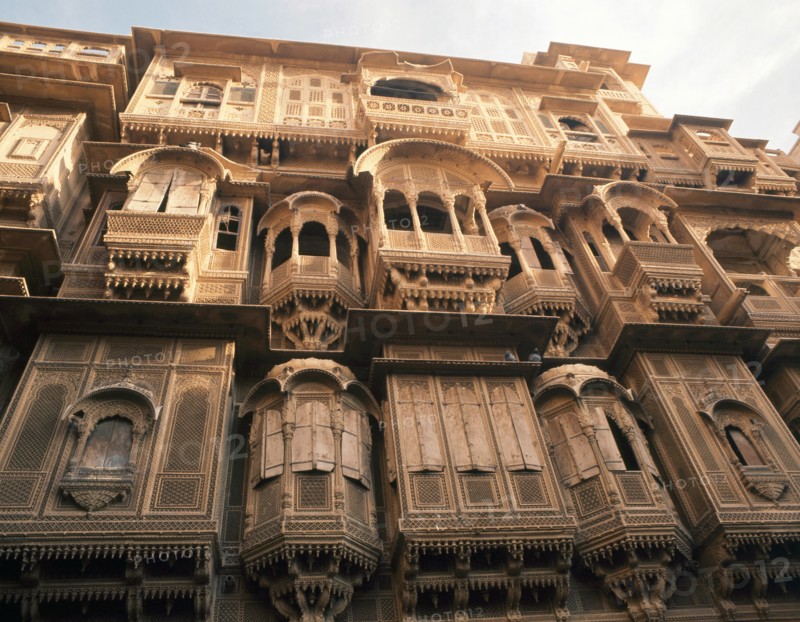 Jaisalmer, a town which for centuries commanded a strategic position on the camel train route from central Asia to India