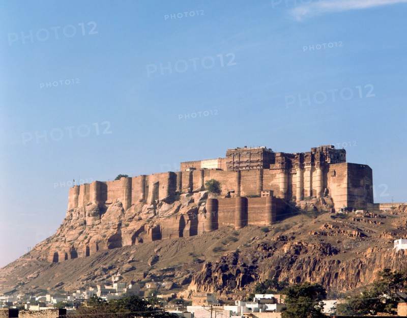 The city of Jodhpur, Rajasthan founded in 1459 by Rao Jodha, a Rajput chief