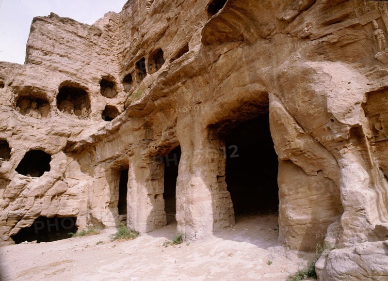 The oldest known example of the Buddhist art rock carving