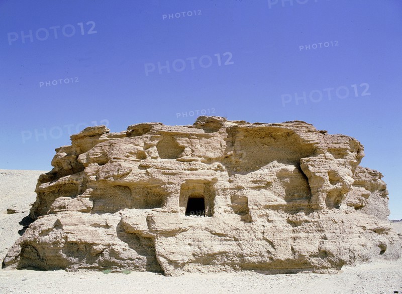A Buddhist cave temple, Dunhuang, Western Gansu province