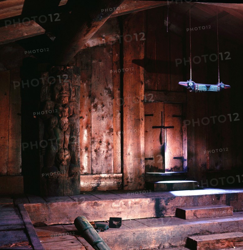 The community house of Chief Kow-ish-te, Shakes Island, Stikine harbour