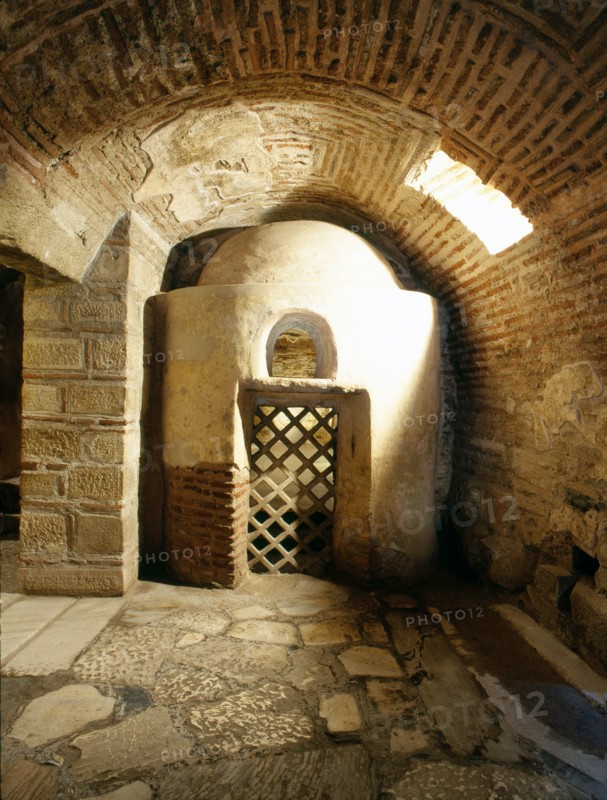 The catacombs of the church of Agios Demetrios at Thessaloniki, all that remains of an early Christian church begun in the C5th on the site of a Roman baths
