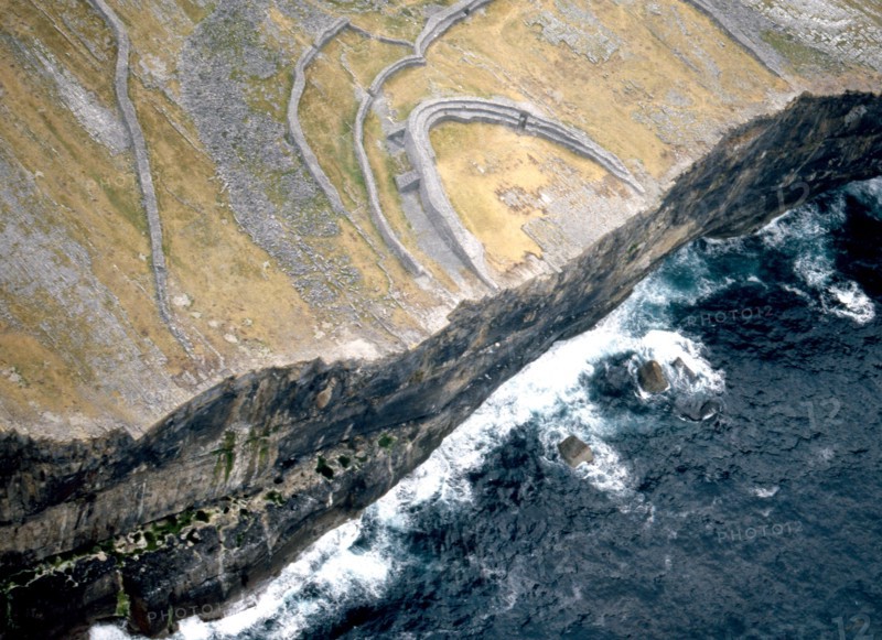 Aerial view of the Fort of Dun Aengus