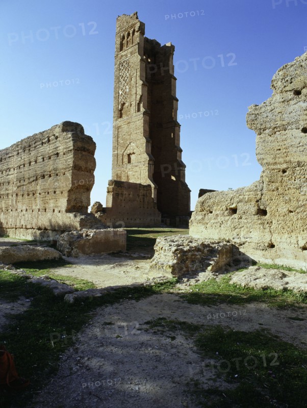 The minaret of the ruined mosque of al-Mansura
