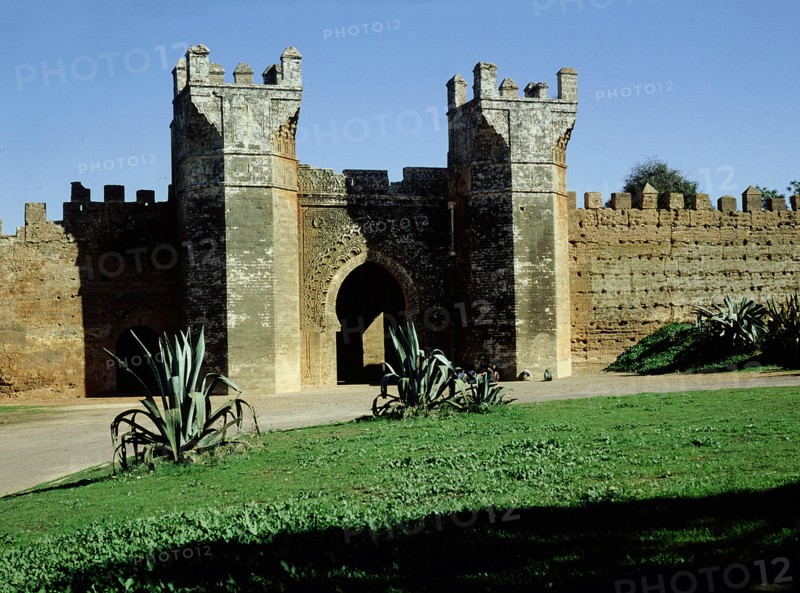 The Chellah Necropolis was completed by Abu l-Hasan on a Roman site