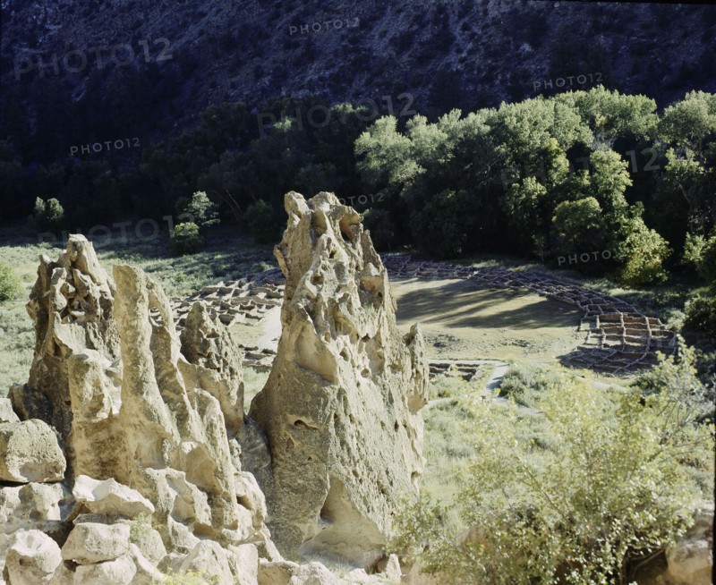 Religious and ceremonial centre at Frijoles canyon