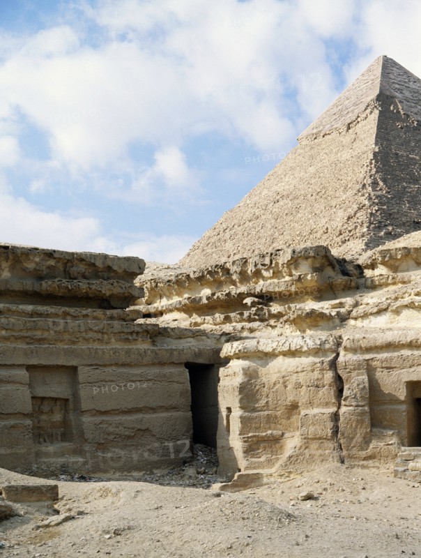 The pyramids at Giza