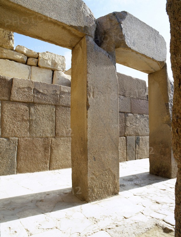 The valley temple of the pyramid of Khephren