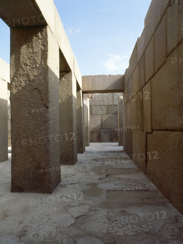 The valley temple of the pyramid of Khephren