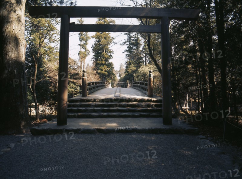 Ceremonial gateway, or Torii, Ise
