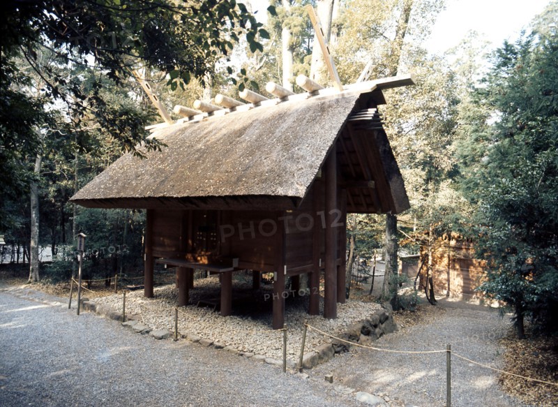 Ritual storehouse in the grounds of the main sanctuary of the Inner Shrine at Ise