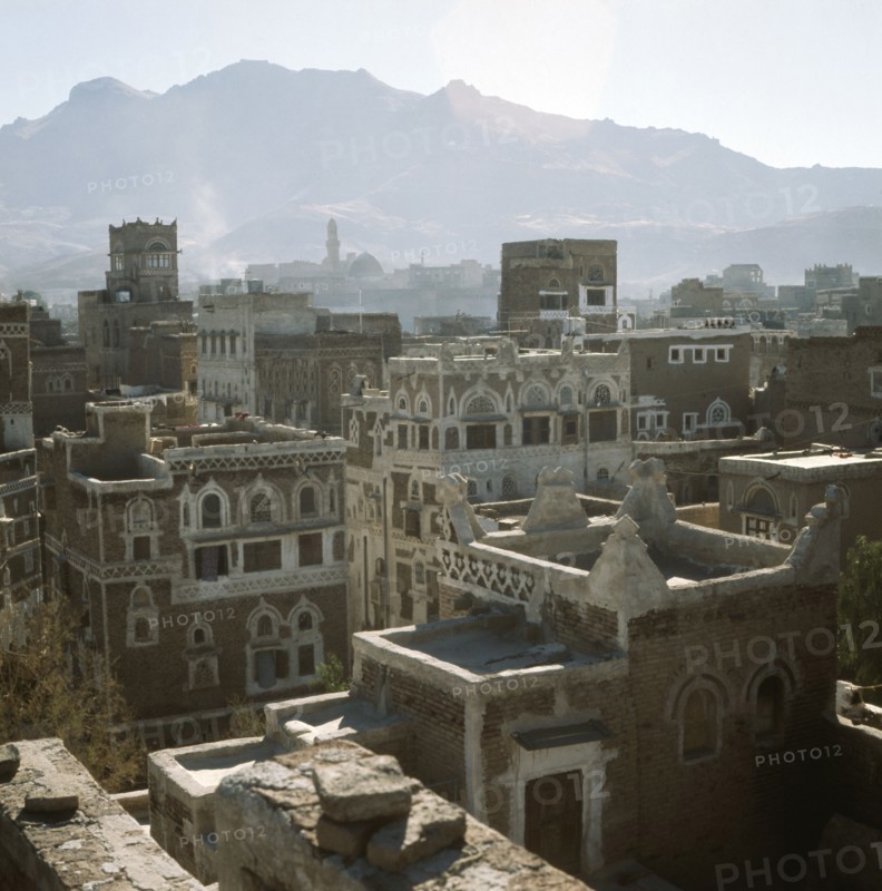A rooftop view of San'a