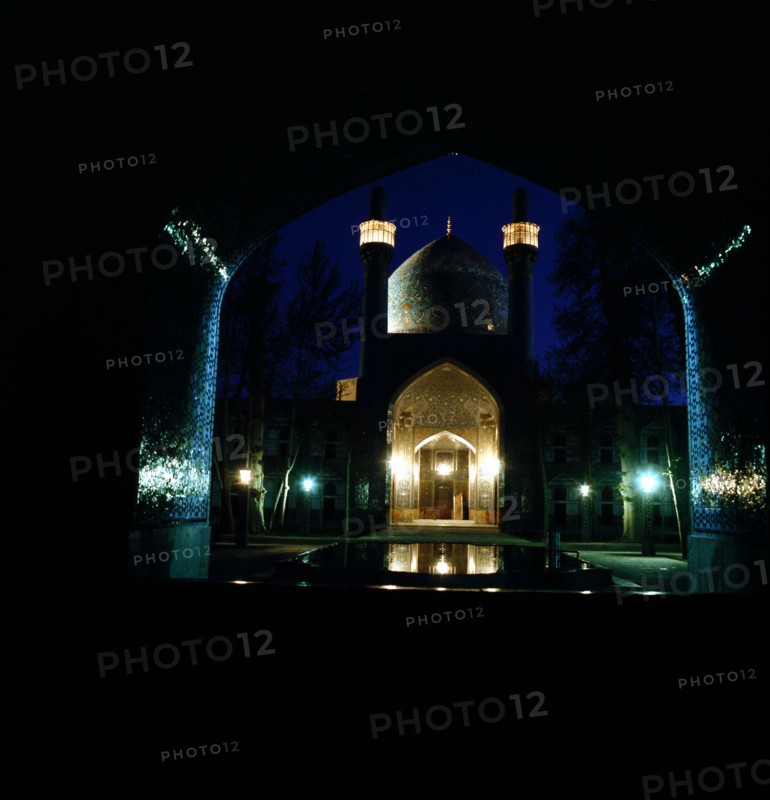 View of the Royal Mosque, Masjid-i-Shah, at Isfahan at night