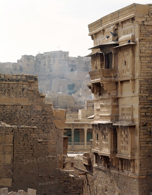 Jaisalmer, a town which for centuries commanded a strategic position on the camel train route from central Asia to India