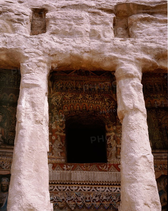 The oldest known example of the Buddhist art rock carving