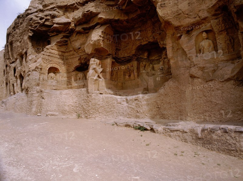 The oldest known example of the Buddhist art rock carving