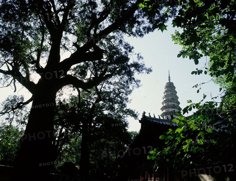 The Lingyansi (Magic Cliff) Temple, founded by the monk Fa Ding in AD 520