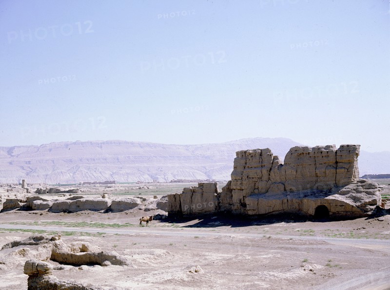 Ruins of the ancient Tang city of Gaochang, an outlying command and staging post on the Silk Road