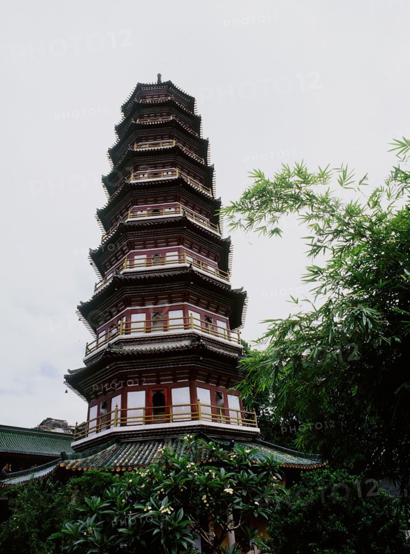 The Flower Pagoda at the Liu Rong ('Six Banyan Trees') Temple