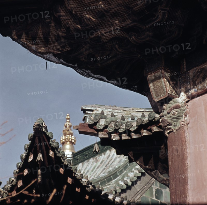 Detail of temple roof