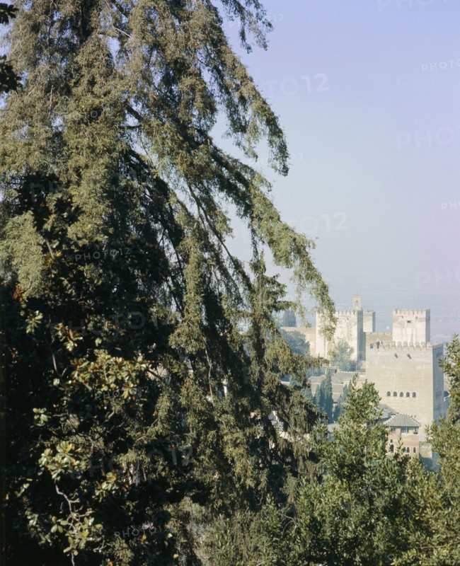 The Torre de Comares, the Alhambra Palace, Granada,   Spain