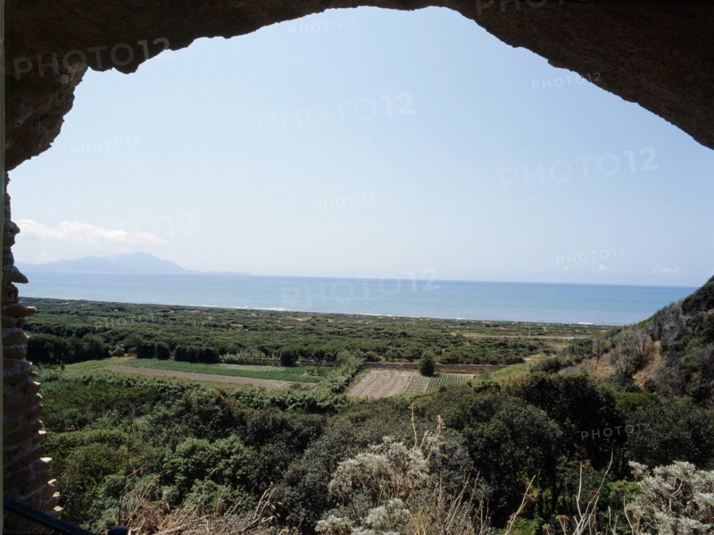 View from Cuma to the sea